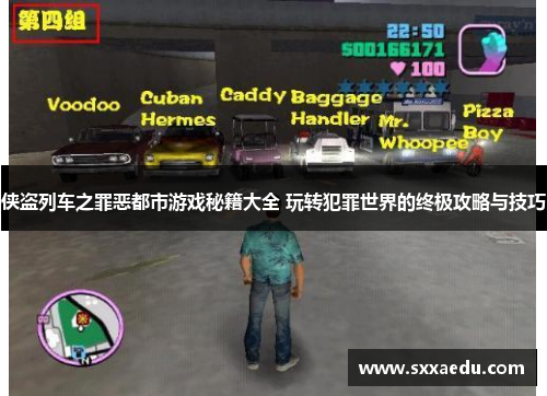 侠盗列车之罪恶都市游戏秘籍大全 玩转犯罪世界的终极攻略与技巧